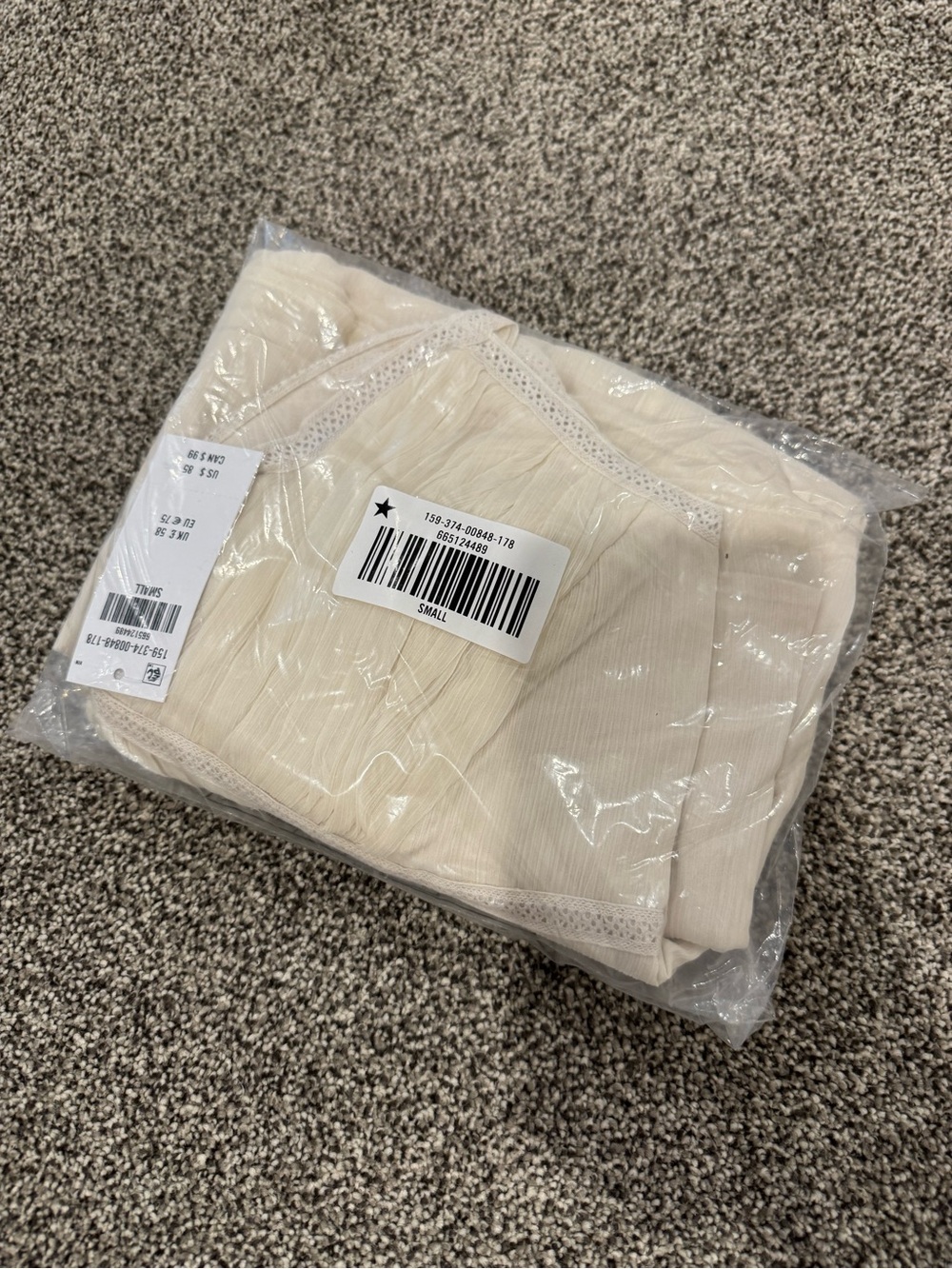 Abercrombie & Fitch Cream Bra-Free Tie-Front Linen-Blend Skort